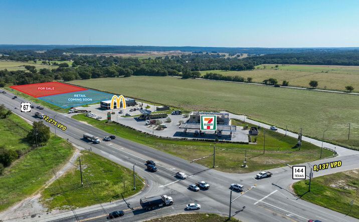 Pictures of Land property located at SEQ US HWY 67 & SH‐144, Glen Rose, TX 76043 for sales - image #1