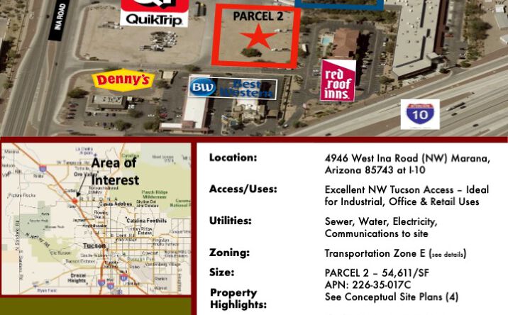 Pictures of Land property located at 4946 W Ina Rd, Tucson, AZ 85743 for sales - image #1