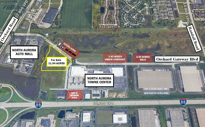 Pictures of Land property located at Lot 1 N Orchard Gateway Blvd, North Aurora, IL 60542 for sales - image #1