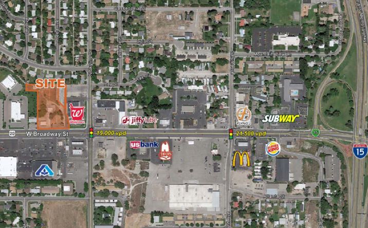 Pictures of Land property located at 1610 W. Broadway Street, Idaho Falls, ID 83402 for comps - image #1