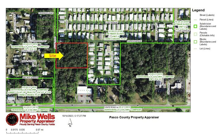 Pictures of Land property located at Allen Rd, Zephyrhills, FL 33541 for sales - image #1