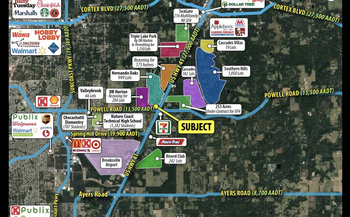 Pictures of Land property located at NWC of US Hwy 41 & Powell Rd brooksville, fl, Brooksville, FL 34601 for sales - image #1
