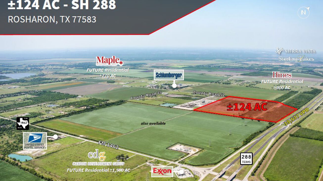 State Hwy 288 and CR 52, Rosharon, TX 77583