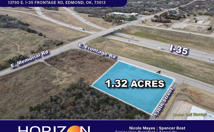 Pictures of Land property located at 13790 E I- 35 Frontage Rd, Edmond, OK 73013 for sales - image #1