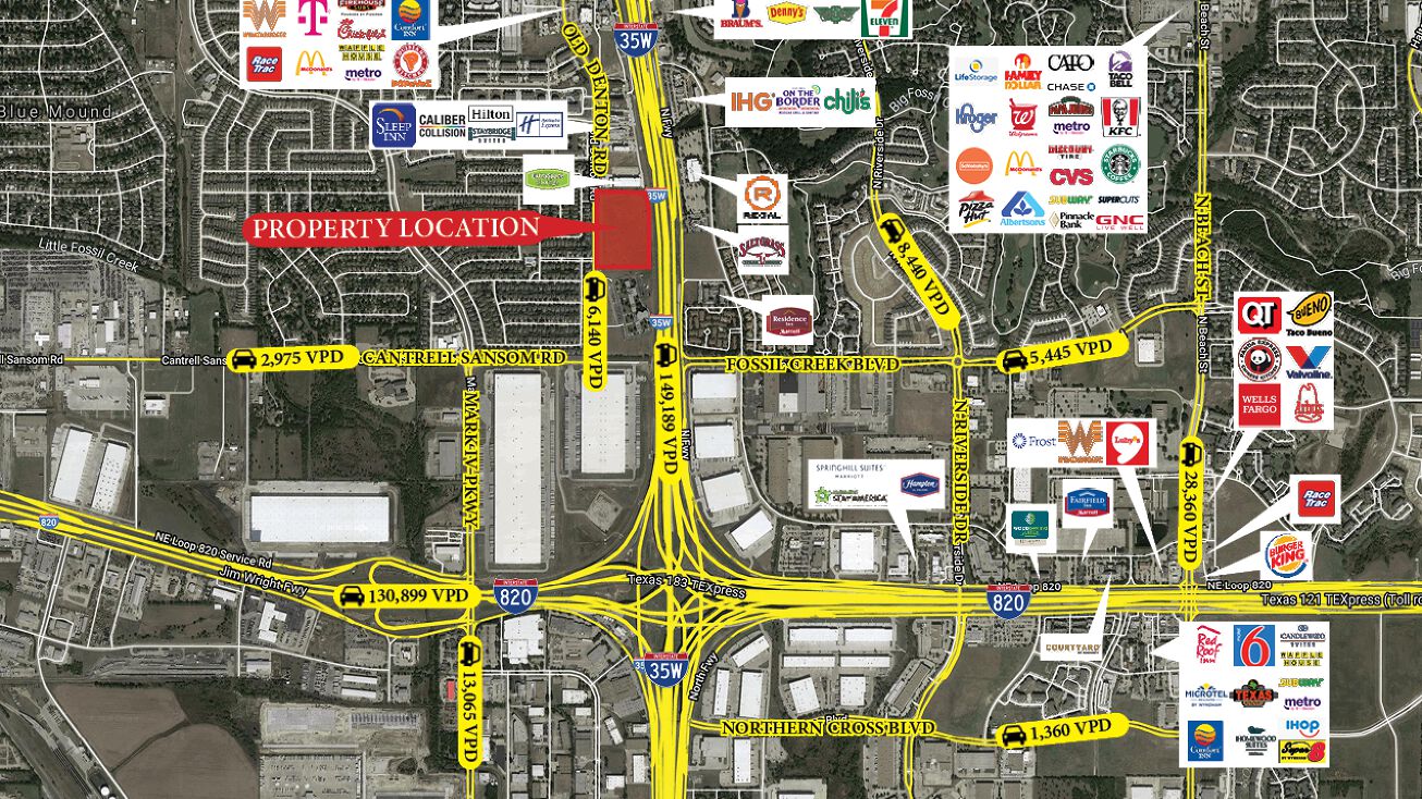 Pictures of Land property located at 5851 North Fwy, Fort Worth, TX 76131 for sales - image #1