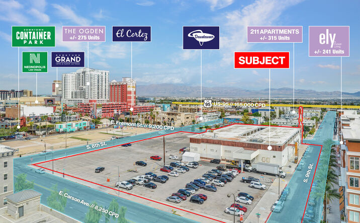 Pictures of Land property located at 899 E Fremont St, Las Vegas, NV 89101 for sales - image #1