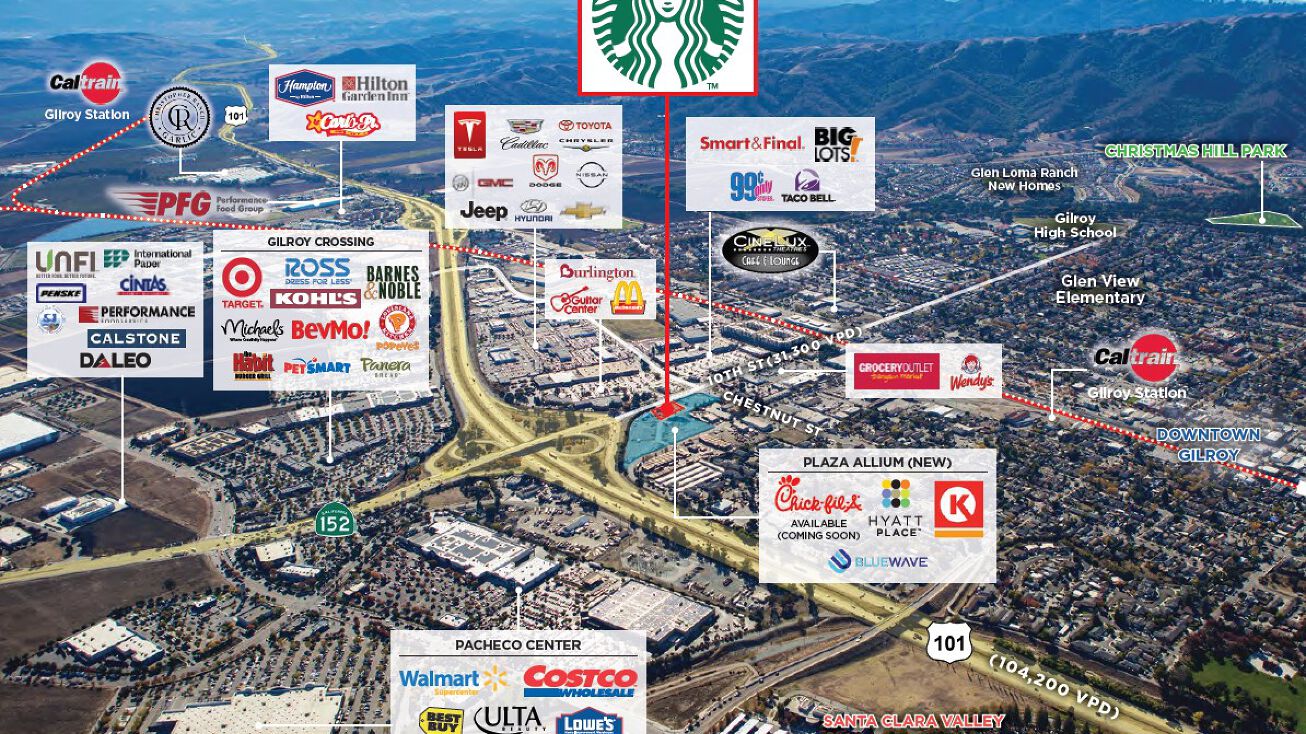 Northeast corner of E 10th Street and Chestnut Street, Gilroy, CA