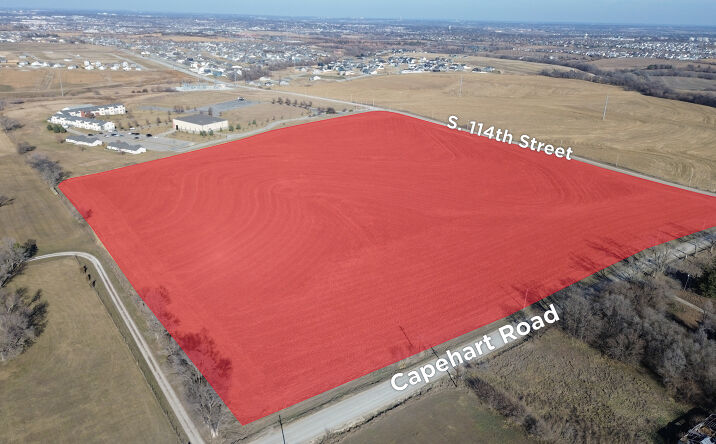 Pictures of Land property located at S. 114th Street and Capehart Road, Papillion, NE 68046 for sales - image #1
