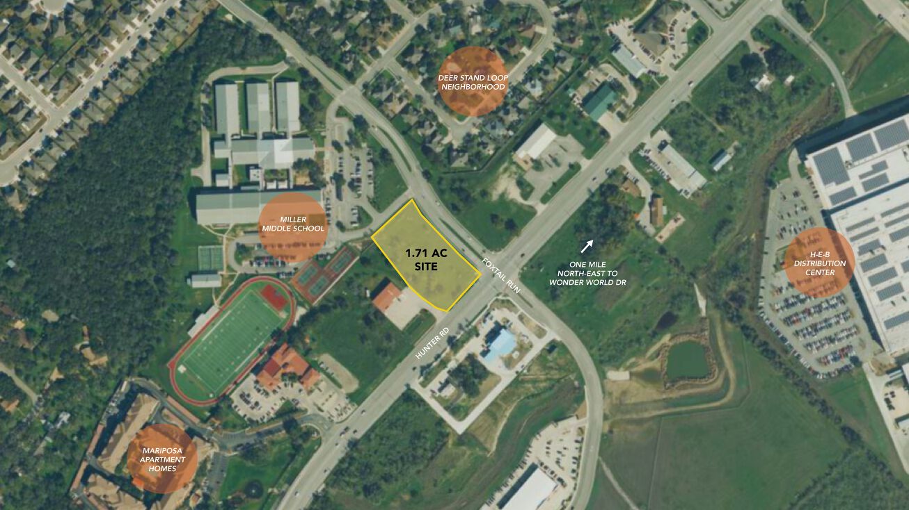 2510 Hunter Road, San Marcos, TX 78666 Land for Sale Hunter Road Foxtail Run Corner