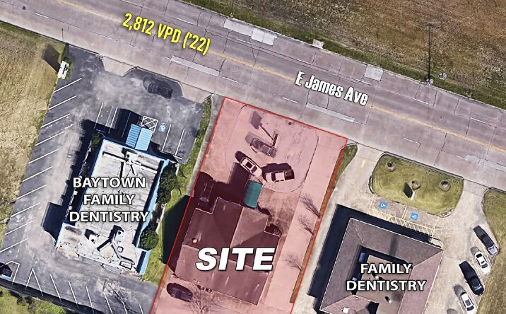 Pictures of Office property located at 1107 E James St, Baytown, TX 77520 for sales - image #1