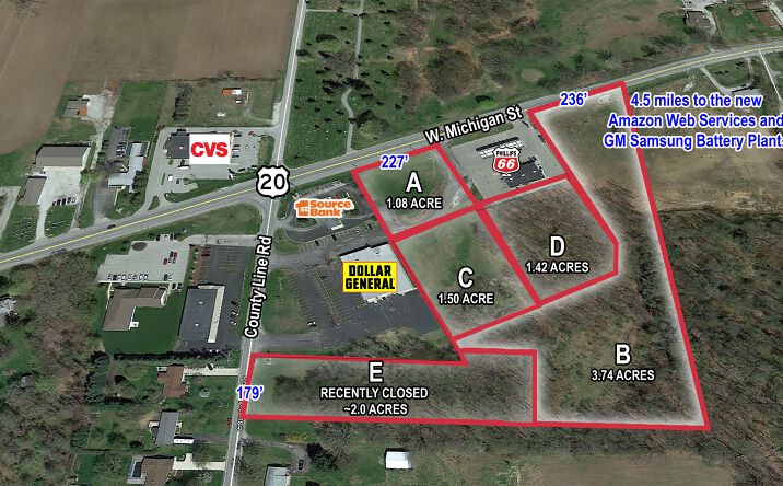 Pictures of Land property located at 860 W Michigan St, New Carlisle, IN 46552 for sales - image #1