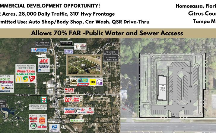 Pictures of Land property located at 3409 S Suncoast Blvd, Homosassa, FL 34448 for sales - image #1