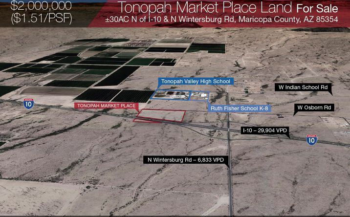 Pictures of Land property located at 10 N Wintersburg Rd, Tonopah, AZ 85354 for sales - image #1