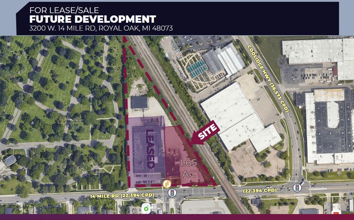 Pictures of Land property located at 3200 W 14 Mile Rd, Royal Oak, MI 48073 for sales - image #1