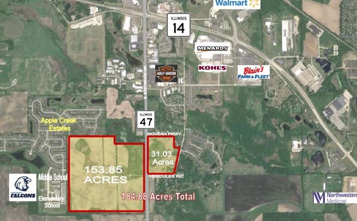 Pictures of Land property located at Route 47 & Hercules Rd., Woodstock, IL 60098 for sales - image #1