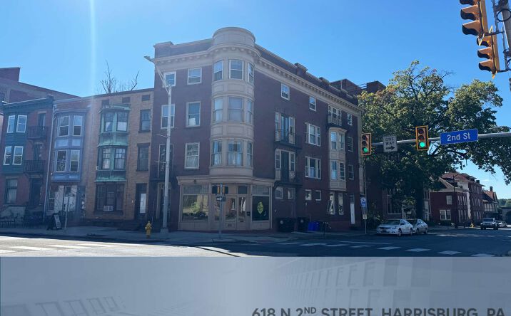 Pictures of Retail, Multifamily, Mixed Use property located at 618-620 N 2nd Street, Harrisburg, PA 17101 for sales - image #1