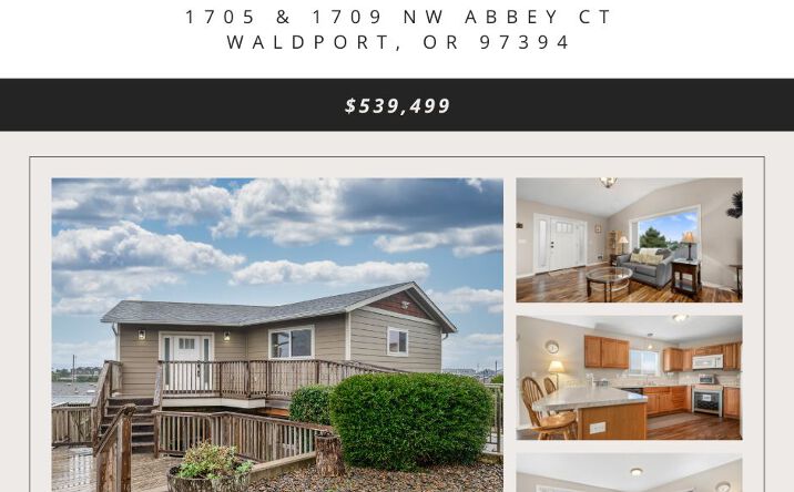 Pictures of Multifamily property located at 1709 NW Abbey Ct, Waldport, OR 97394 for sales - image #1