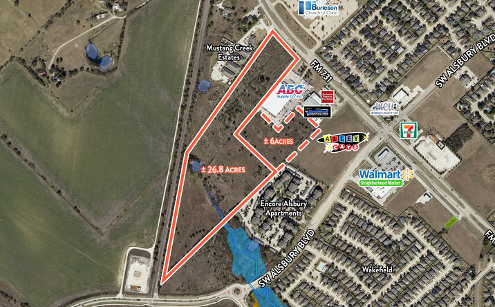 Pictures of Land property located at 1105 & 1041 NW John Jones Dr, Burleson, TX 76028 for sales - image #1