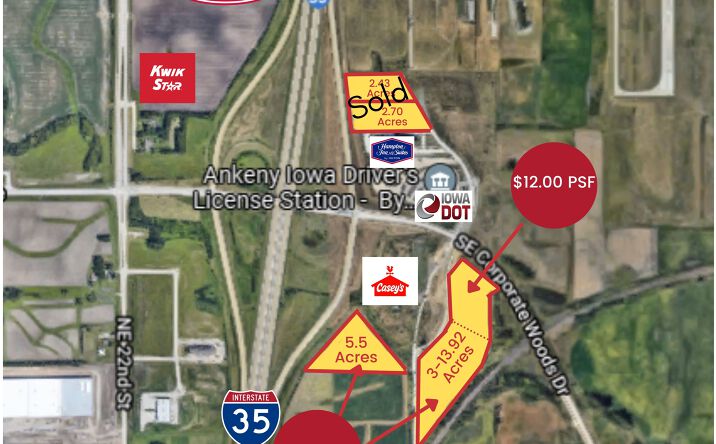 Pictures of Land property located at SE Convenience Blvd & Corporate Woods Drive, Ankeny, IA 50021 for sales - image #1