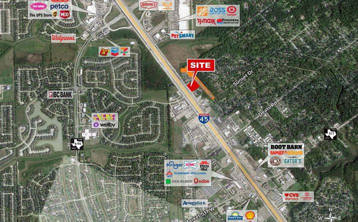 Pictures of Land property located at I-45 & Sunset Drive, Dickinson, TX 77539 for sales - image #1