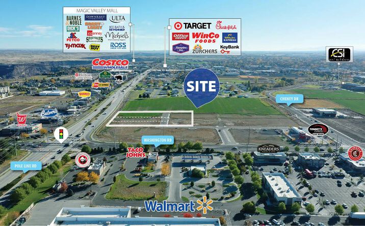 Pictures of Land property located at SEC Pole Line Rd & Washington St, Twin Falls, ID 83301 for sales - image #1