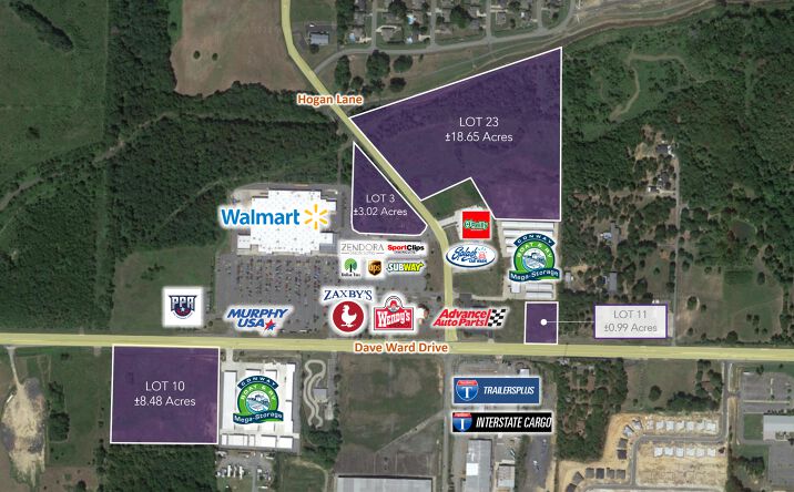Pictures of Land property located at E Dave Ward Dr, Conway, AR 72034 for sales - image #1