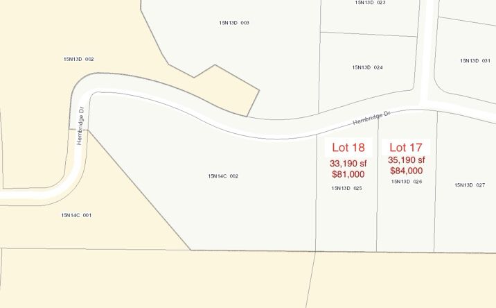 Pictures of Land property located at Hembredge dr lot 17 and 18, Holly Springs, GA 30115 for sales - image #1