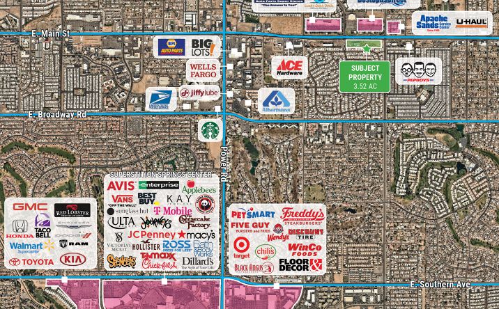 Pictures of Land property located at 7610 E Main St, Mesa, AZ 85207 for sales - image #1