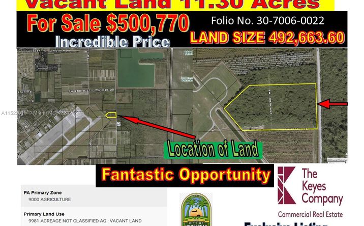 Pictures of Special Purpose property located at SW 108 AVE, Homestead, FL 33033 for sales - image #1