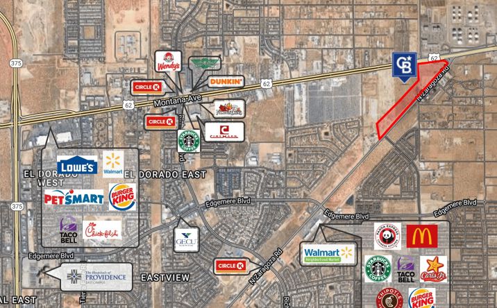 Pictures of Land property located at 3800 N Zaragoza Rd, El Paso, TX 79938 for sales - image #1