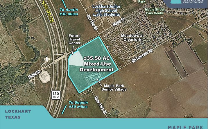 Pictures of Land property located at SEQ OF SH 130 & Maple Street, Lockhart, TX 78644, Lockhart, TX 78644 for sales - image #1