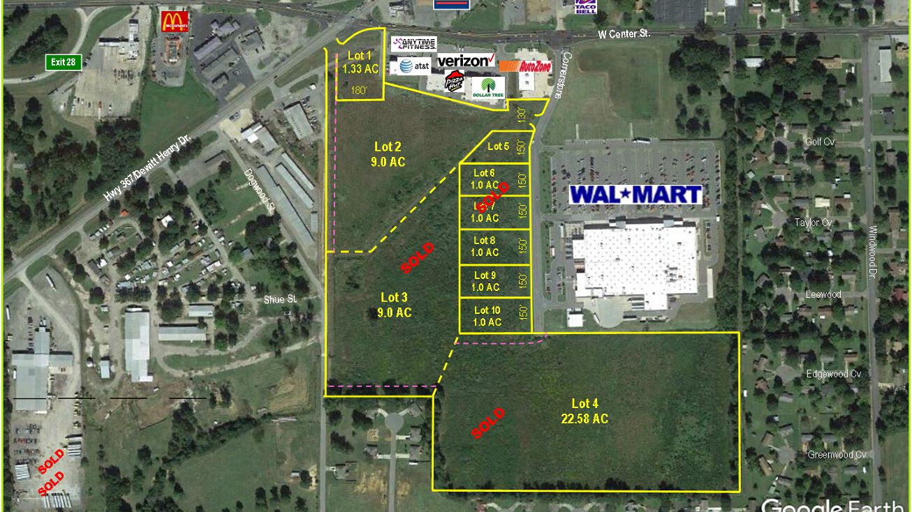 2080 Dewitt Henry & Center St. Beebe, AR, Beebe, AR 72012