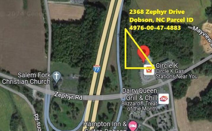 Pictures of Land property located at 2368 Zephyr Road, Dobson, NC 27017 for sales - image #1