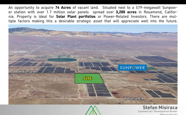 Pictures of Land property located at W Ave A, Rosamond, CA 93560 for sales - image #1