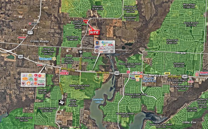 Pictures of Land property located at NEC Of FM-2931/Main St & Liberty Rd, Aubrey, TX 76227 for sales - image #1