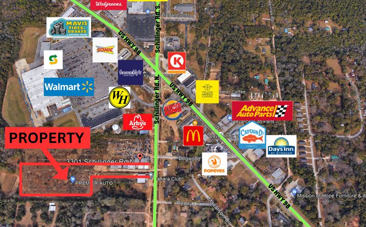 Pictures of Land property located at 3267 Schillinger Rd N, Semmes, AL 36575 for sales - image #1