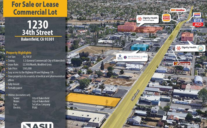 Pictures of Land property located at 1230 34th St, Bakersfield, CA 93301 for comps - image #1
