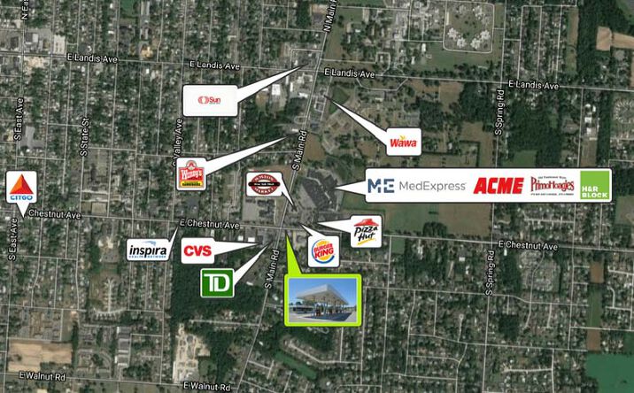 Pictures of Retail, Land property located at 1361 East Chestnut Avenue, Vineland, NJ 08361 for sales - image #1