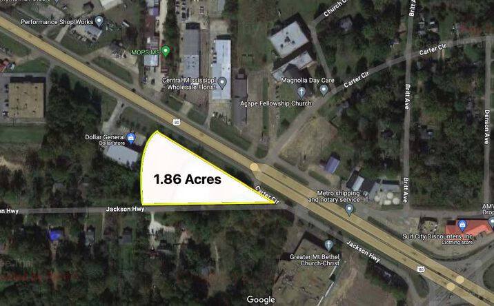 Pictures of Land property located at 0 W Hwy 80 Raw Land, Jackson, MS 39201 for sales - image #1