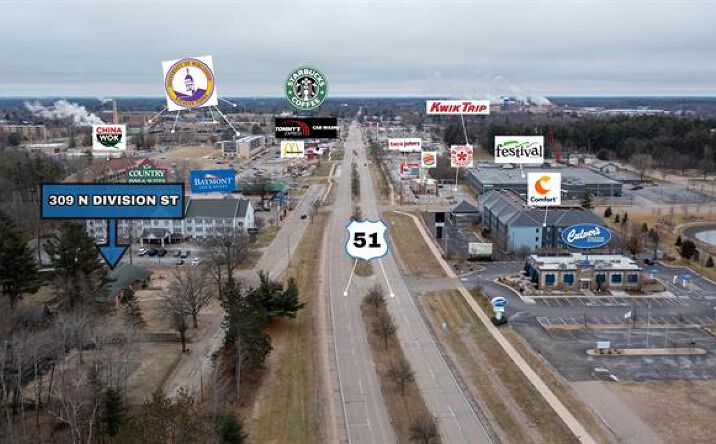 Pictures of Office, Retail property located at 309 N Division St, Stevens Point, WI 54481 for sales - image #1