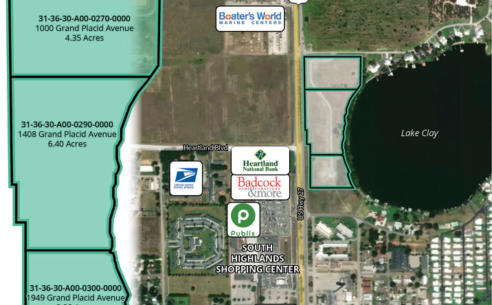 Pictures of Land property located at 1408 Grand Placid Ave, Lake Placid, FL 33852 for sales - image #1