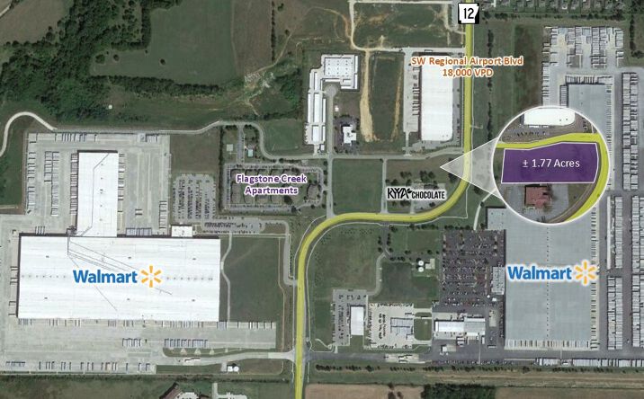 Pictures of Land property located at 1.77 Ac SW Regional Airport Blvd, Bentonville, AR 72712 for sales - image #1