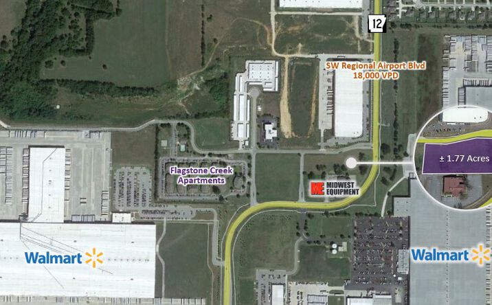 Pictures of Land property located at 1.77 Ac SW Regional Airport Blvd, Bentonville, AR 72712 for sales - image #1