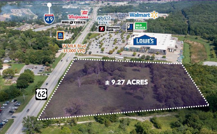 Pictures of Land property located at 9.27 Acres W Martin Luther King Blvd, Fayetteville, AR 72704 for sales - image #1