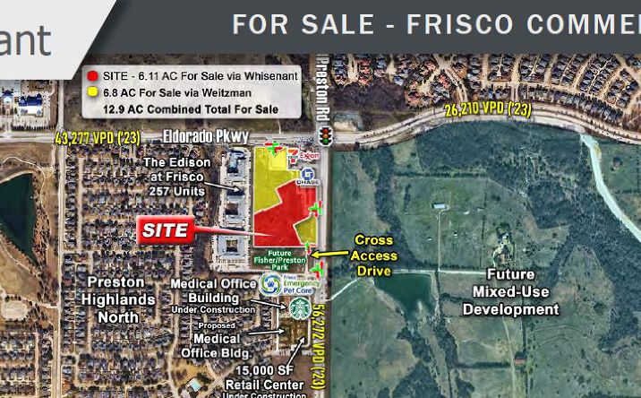 Pictures of Land property located at 11551 Preston Rd, Frisco, TX 75033 for sales - image #1