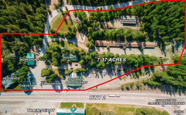Pictures of Mixed Use, Retail, Hospitality, Office property located at 12555 US Highway 2 E, West Glacier, MT 59936 for sales - image #1