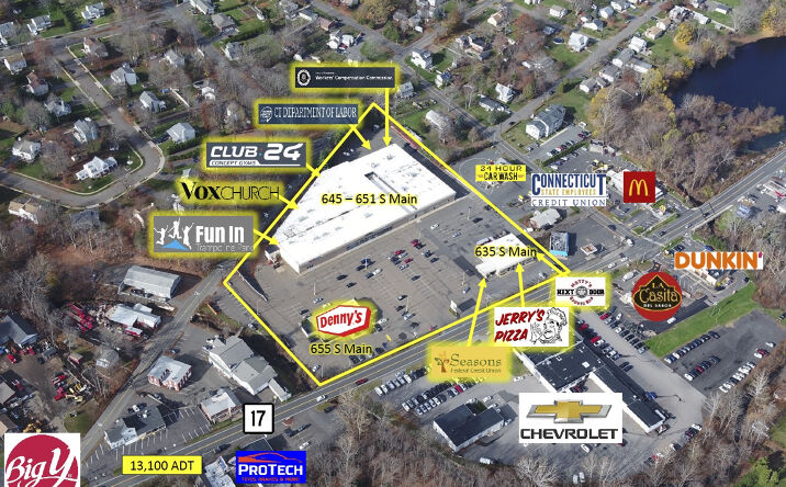 Pictures of Retail property located at 635-655 S Main St, Middletown, CT 06457 for sales - image #1