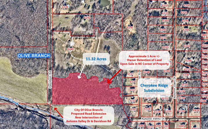 Pictures of Land property located at 6240 Davidson Rd, Olive Branch, MS 38654 for sales - image #1