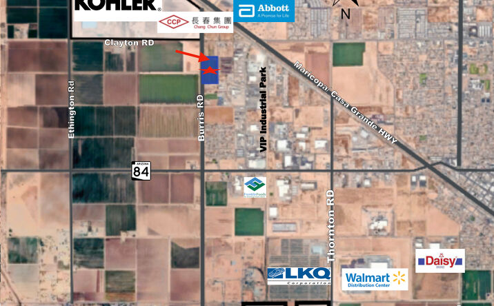Pictures of Land property located at 1275 N Burris Rd, Casa Grande, AZ 85122 for sales - image #1