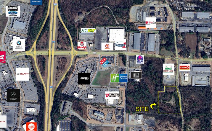 Pictures of Land property located at 4800 S Shackleford Rd, Little Rock, AR 72204 for sales - image #1